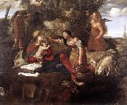 CAROSELLI, Angelo Rest on the Flight into Egypt dfg painting